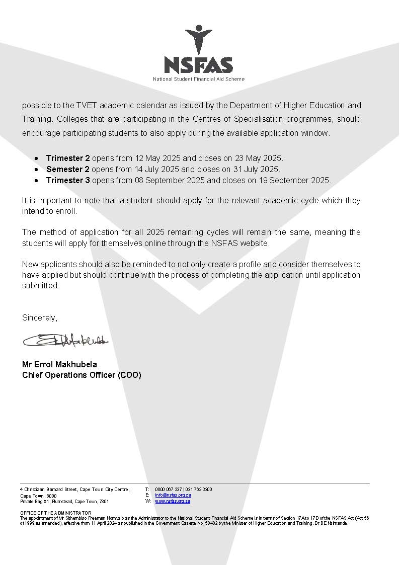 NSFAS INFO